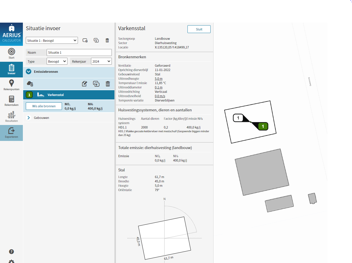 screenshot invoer bron met BAG
